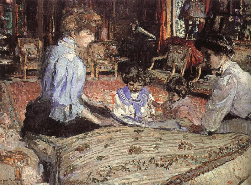 Edouard Vuillard The lady and their children china oil painting image